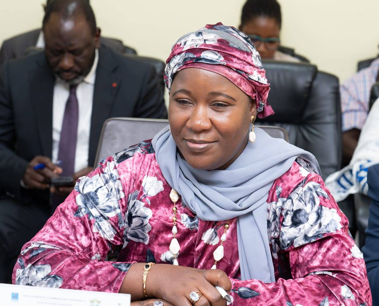 Madame Halimé Assadya Ali à Abidjan pour le suivi de la couverture médiatique de la présidentielle ivoirienne